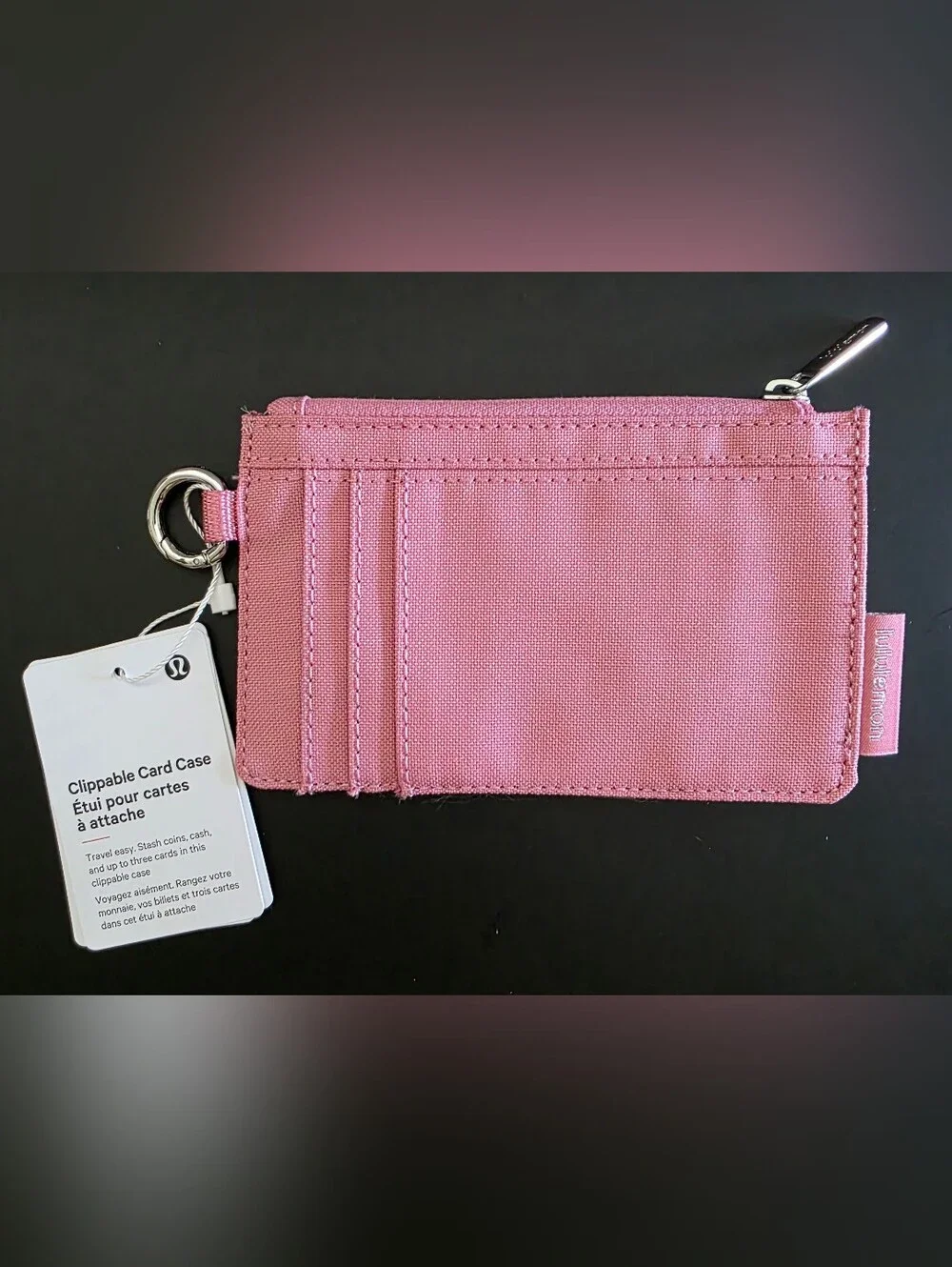 Clippable Card Case Pink Tide